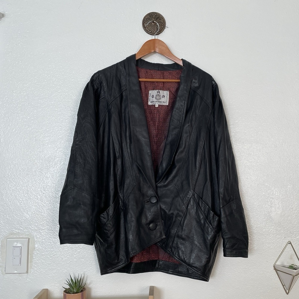 Gruppo Artigiano Pelle Italian Leather‎ Jacket Small